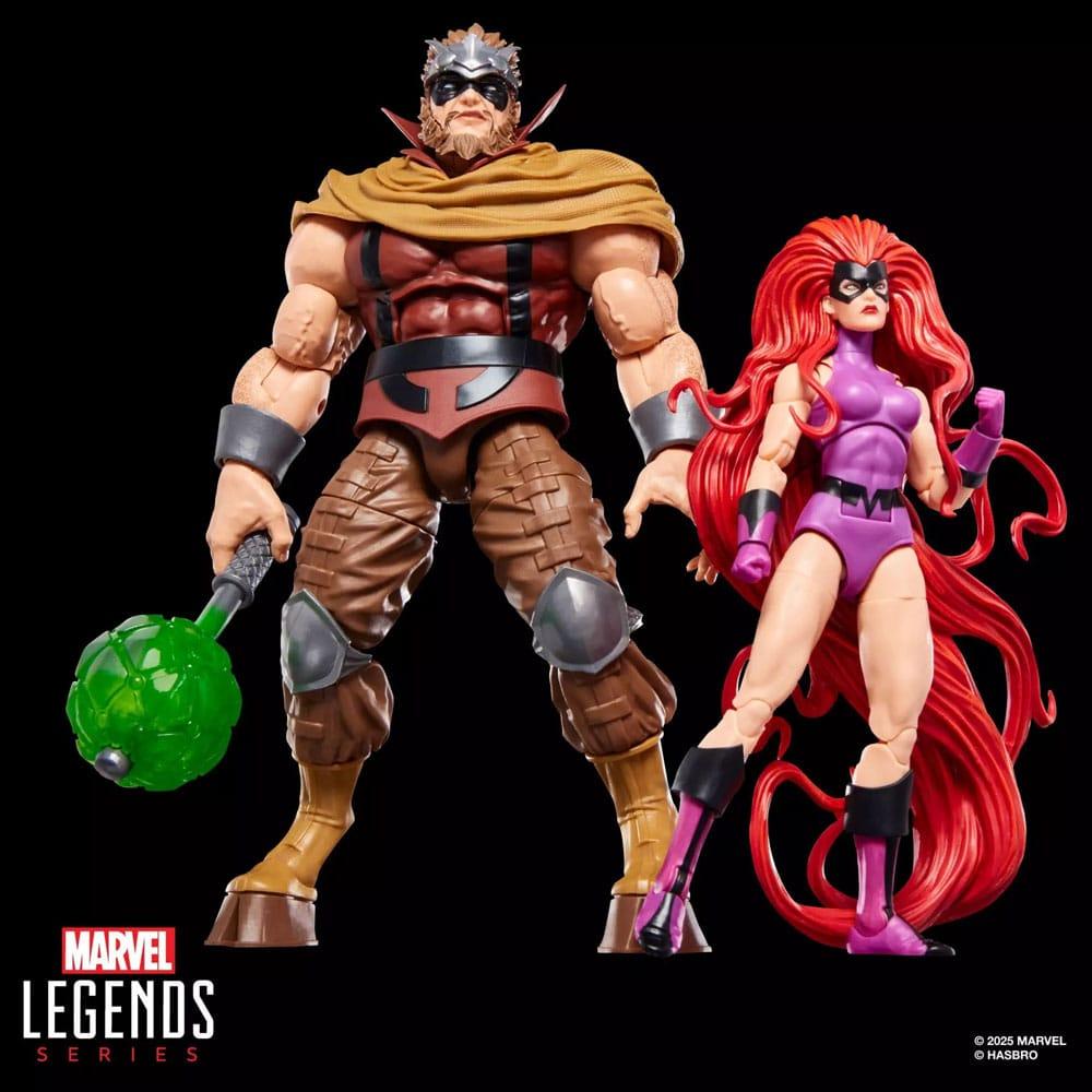 Hasbro Marvel Legends Series Inhumans Medusa & Gorgon, Set mit 2 Figuren G18705L0