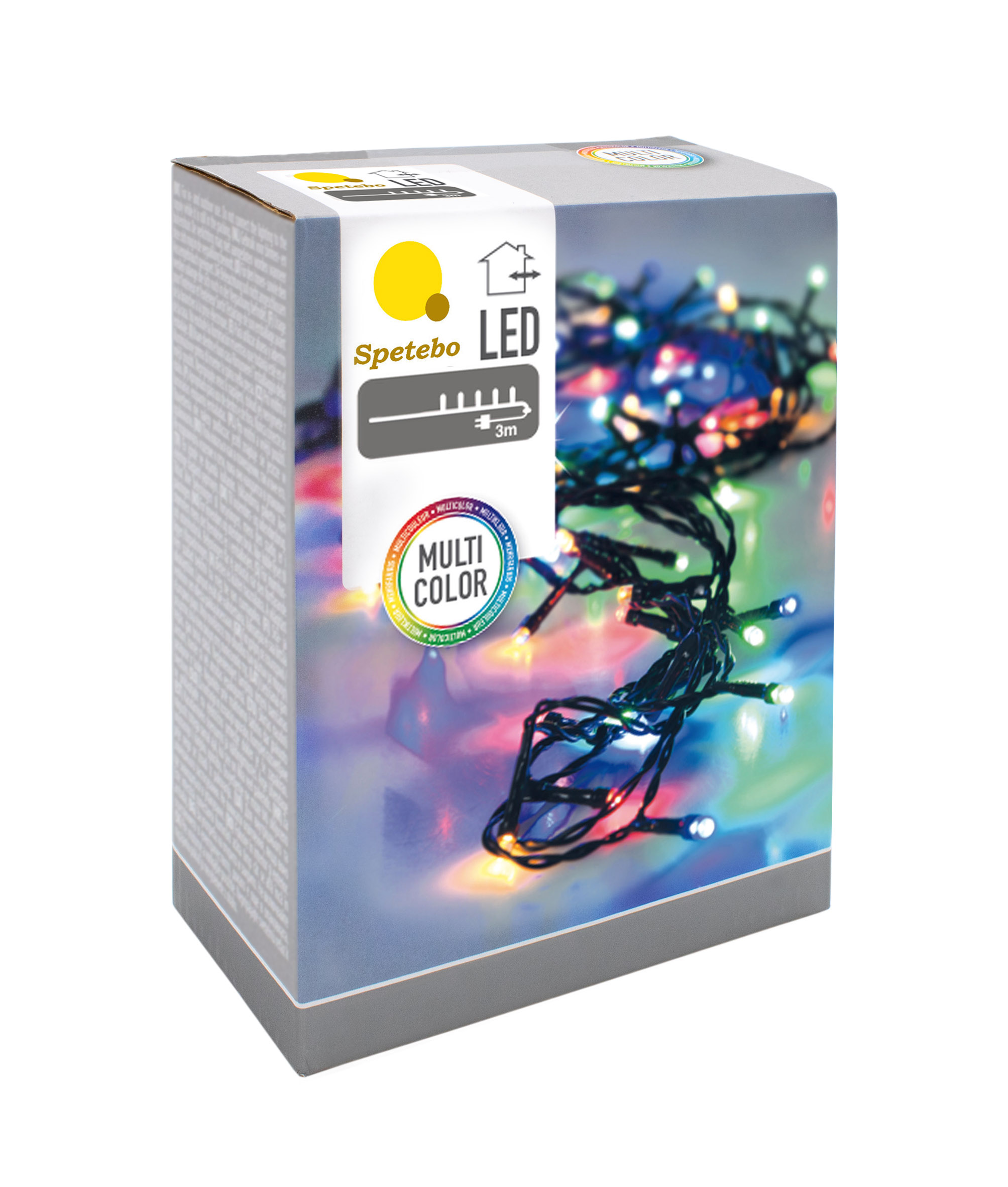 Spetebo LED-Lichterkette Micro LED Draht Lichterkette - bunt / 160