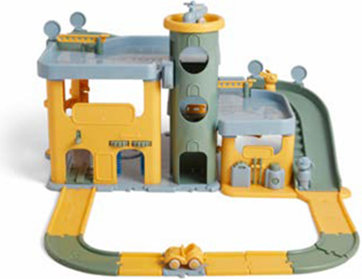 Viking Toys Spielzeuggarage - Große Garage aus recyceltem Kunststoff 30-5502