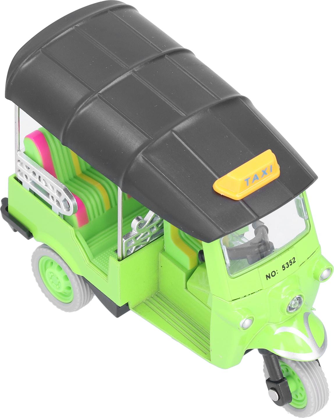 Gistuch Zurückziehen Thai Dreirad Simulation Legierung Tuk Auto Modell Spielzeug Kinder Fahrzeug SpielzeugGrün