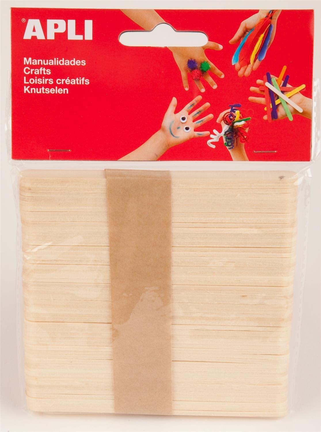 Apli 946036 - Eisstiele Holz - 50 Stück