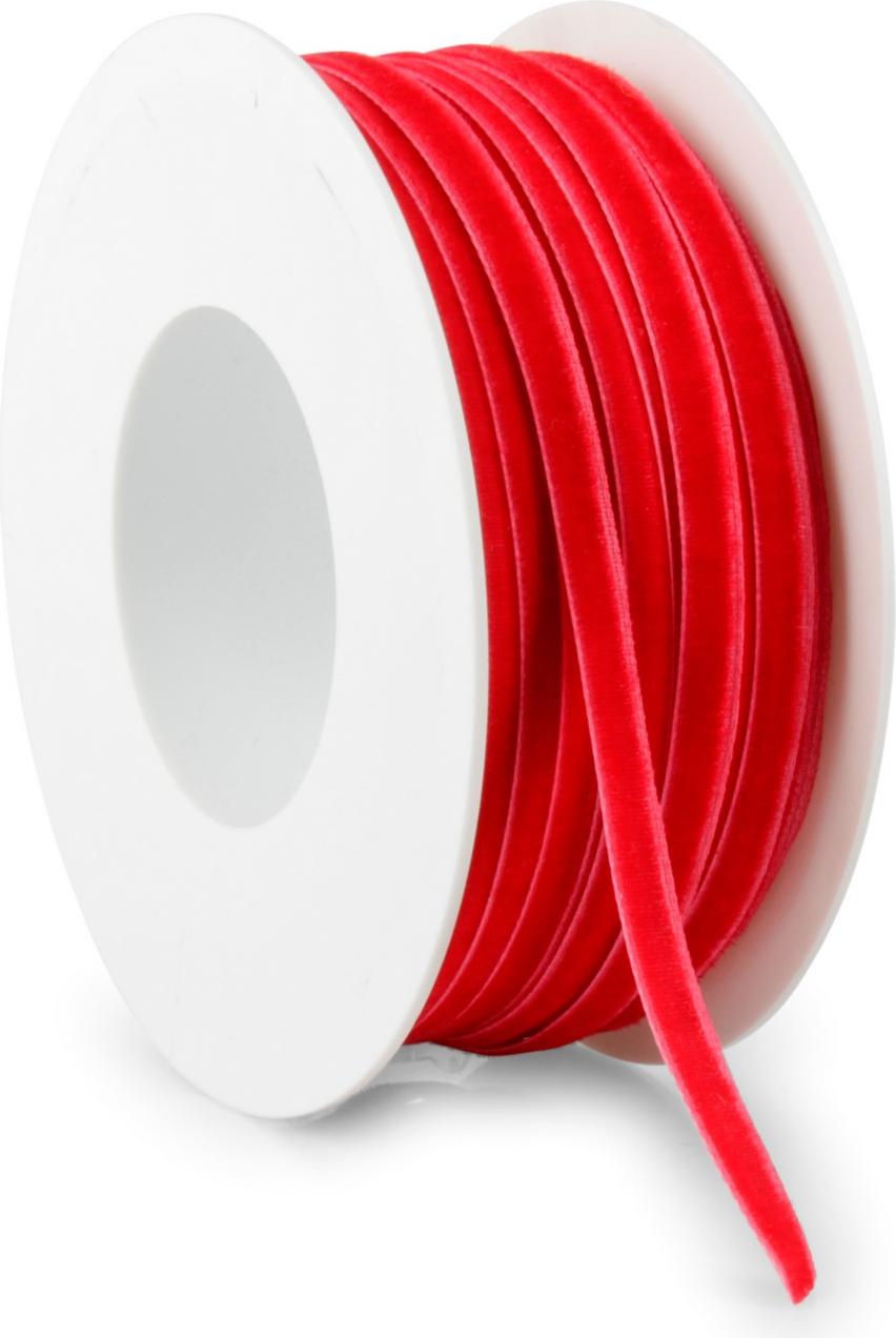 Deko AS Samtband "Velvet" rot 18mm 20m 3634-18-20-007