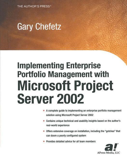 Apress Einführung von Unternehmensportfolio-Management mit Microsoft Project Server 2002