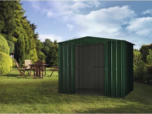 Plechový záhradný domček Globel Dream 8x8 234x237 cm zelený