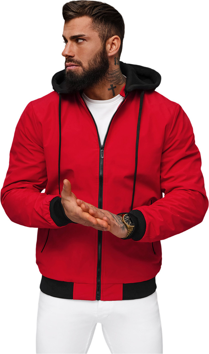 Herren Jacke Rot OZONEE JS/62M9502/270 M/48