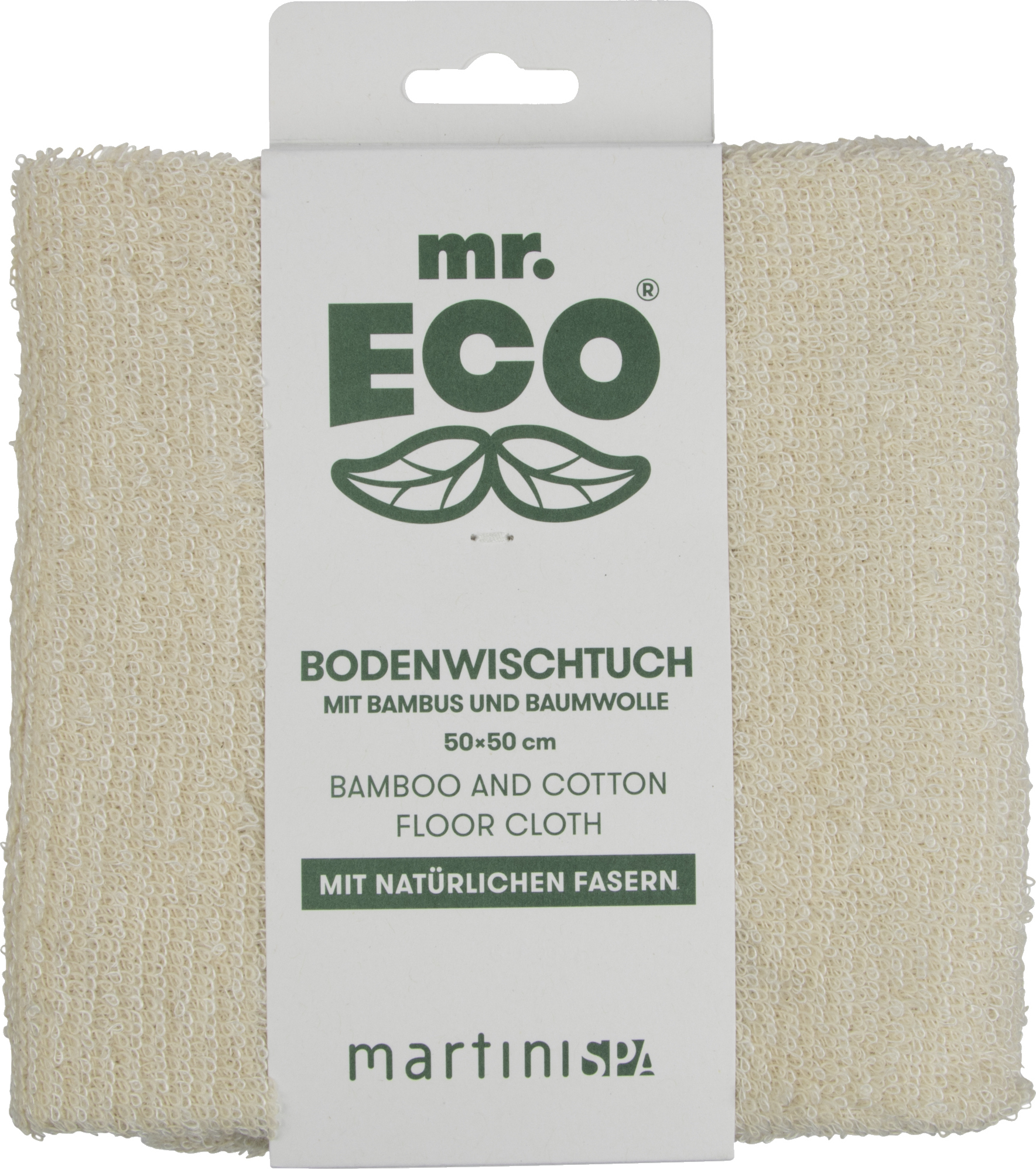 Mr Eco - Mr Eco Mop ft 50 x 50 cm, aus Bambus- und Baumwollfasern H5141