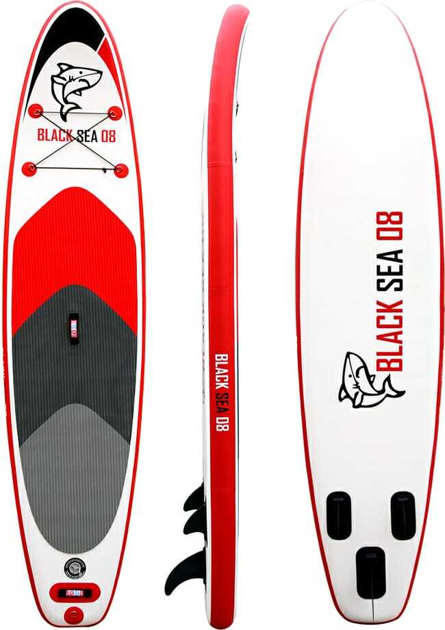 Black Sea 08 Carbon Paddel SUP Set | Aufblasbares Stand Up Paddle Board | Paddel |