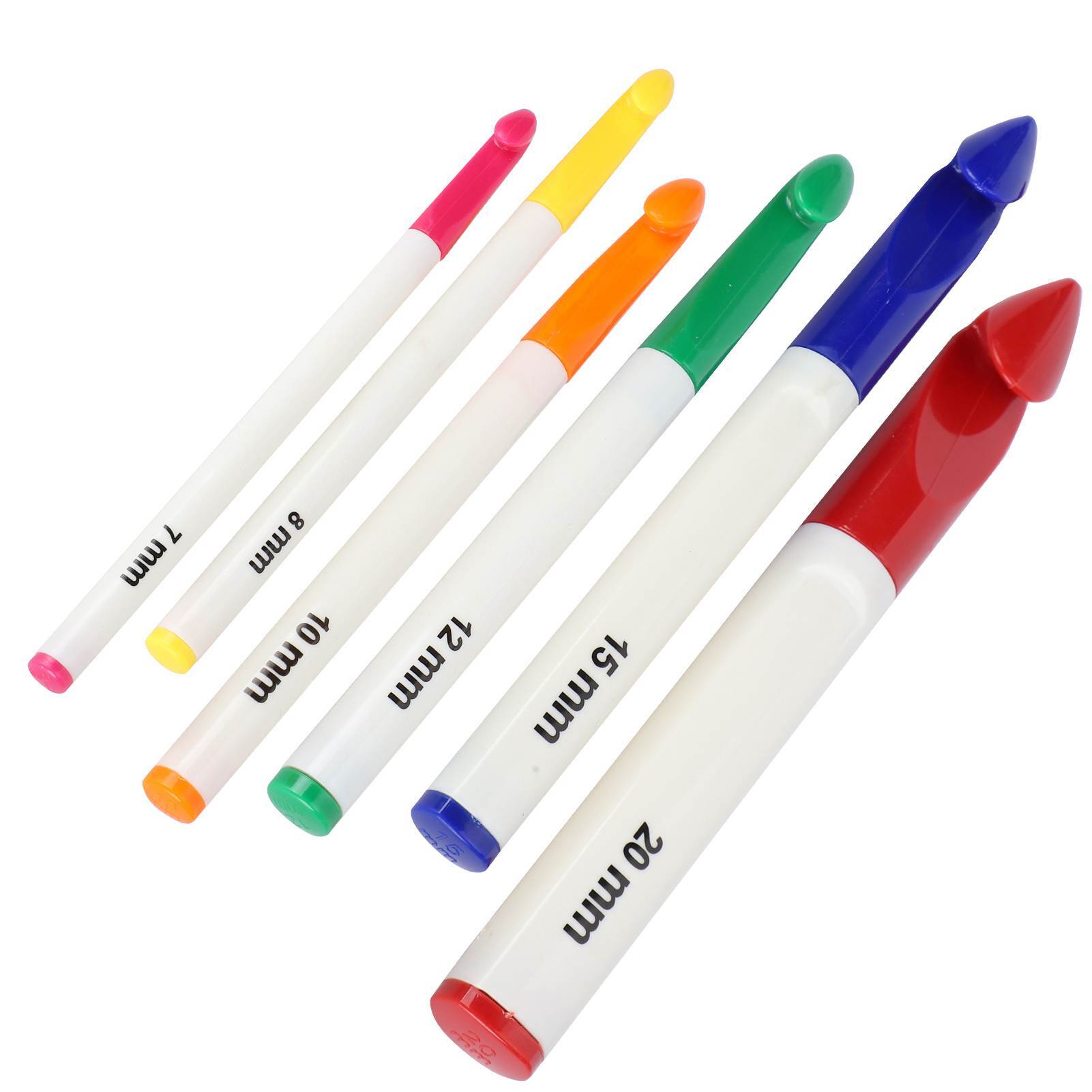 Cocosity Häkelnadel Set,6 Größen Häkelnadeln,Häkelnadel,Häkelwerkzeug,DIY Handwerk Zubehör,Ergonomische Häkelnadeln