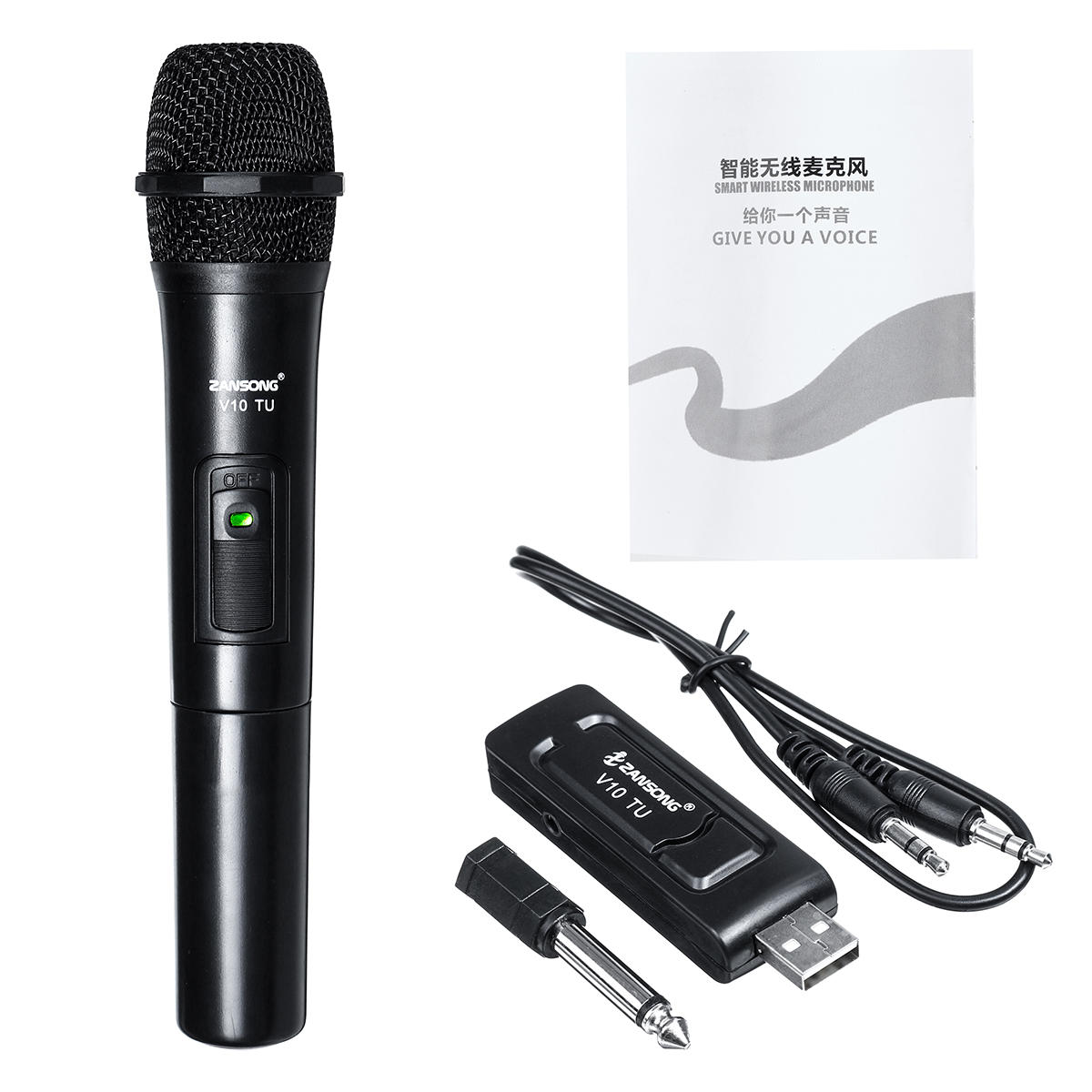 Wireless Bluetooth Hand Mikrofone UHF Funkmikrofon Karaoke Kabellos Mikrofon Mic 