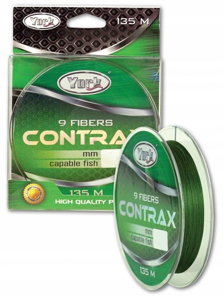 York Contrax Geflochtene Schnur 9-fach Grün 0,10mm