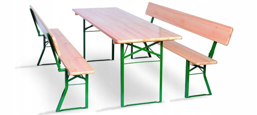 Sonstige Set Tischkufen und 2 Bankbeine Grün Wirtschaftliche Neu