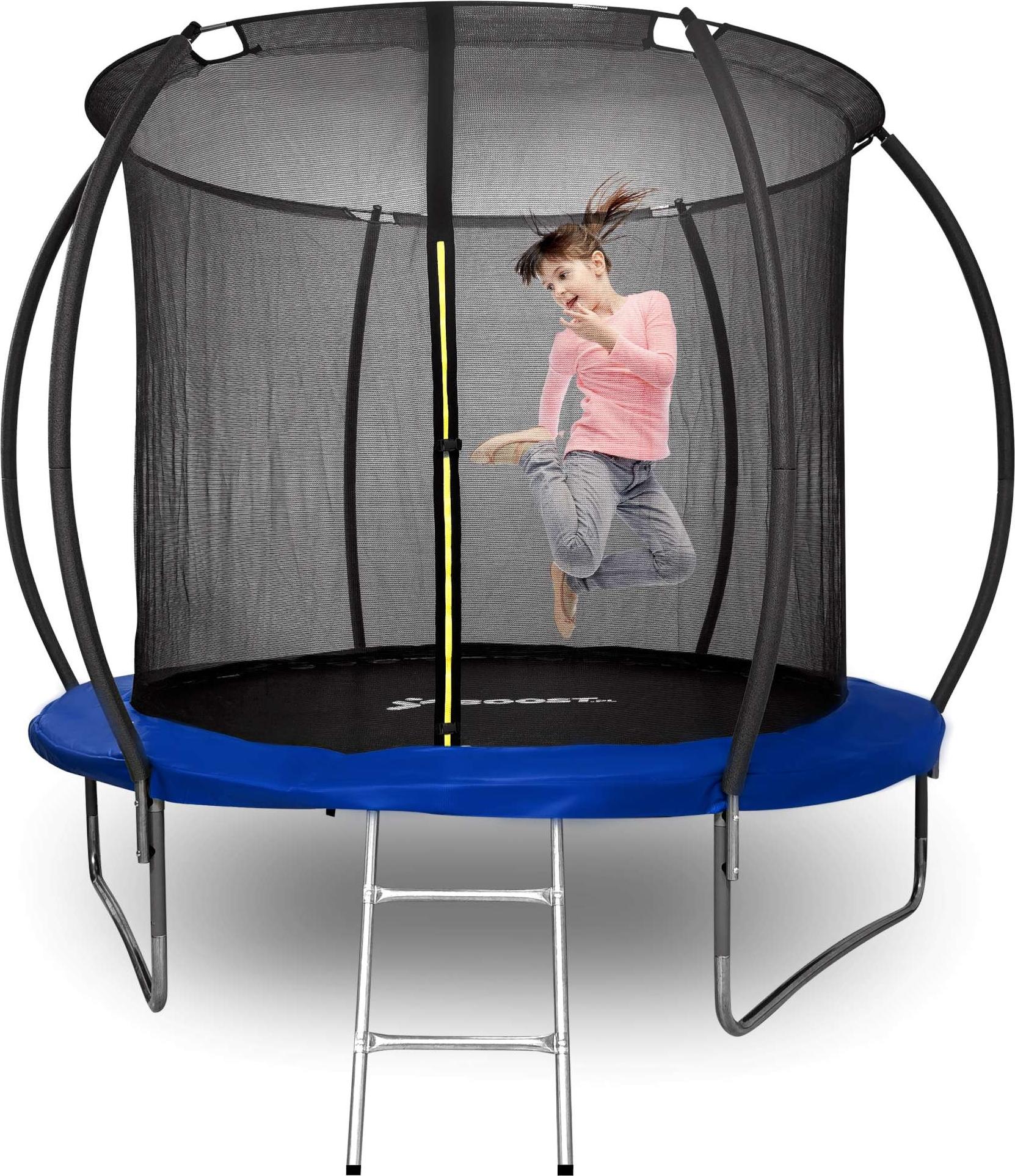Trampolin mit Netz und Leiter HENZEN 305 cm blau FT10