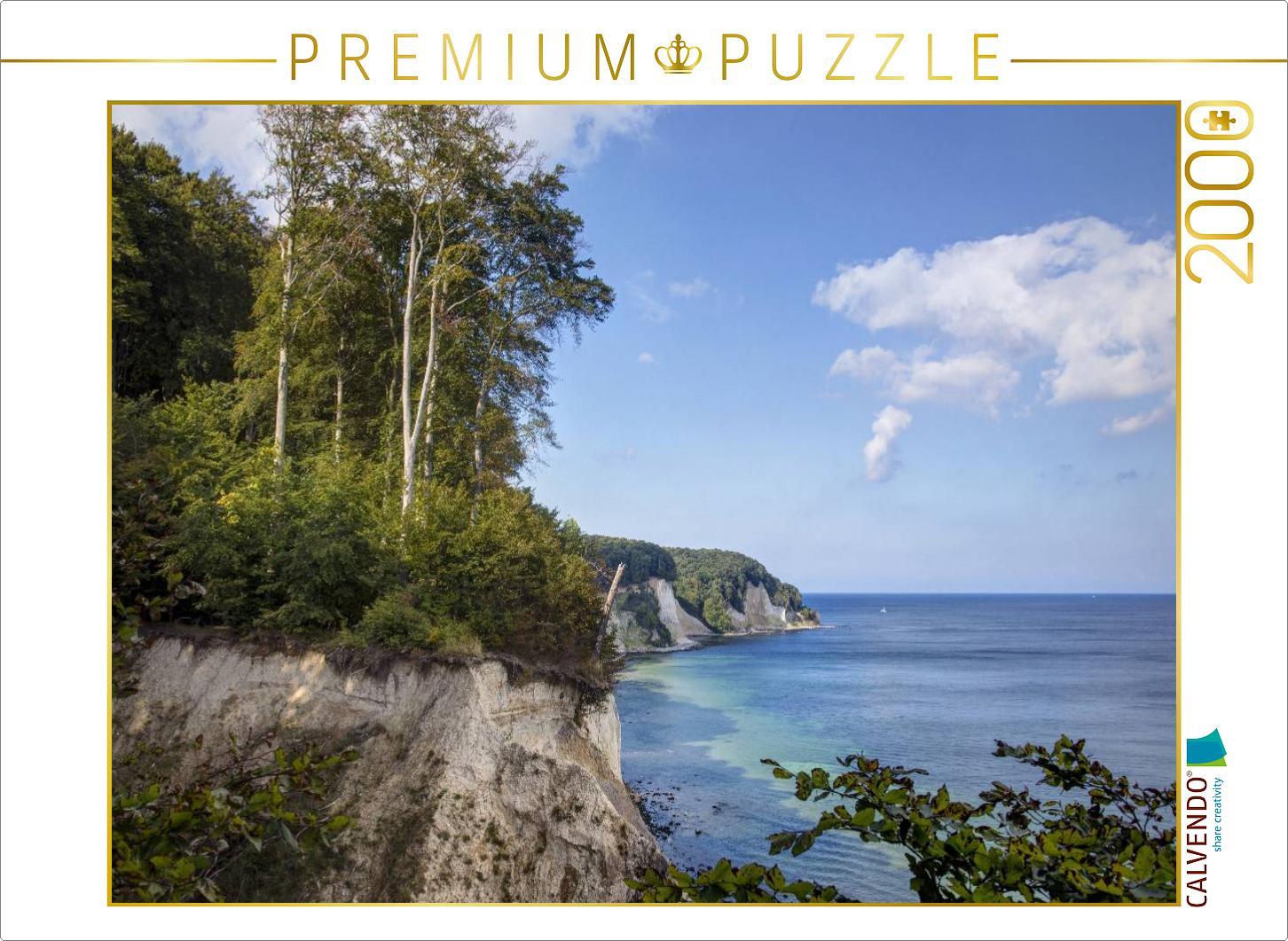 CALVENDO Puzzle Ein Motiv aus dem Kalender Der Hochuferweg im Jasmund Nationalpark | 2000 Teile Lege-Größe 90x67cm Foto-Puzzle für glückliche Stunden