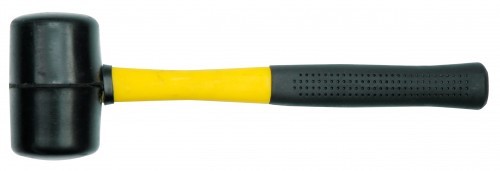 gelb Gummihammer Schonhammer mit Kunststoffgriff  450g schwarz 