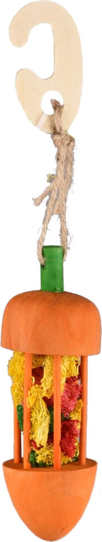 Flamingo Pet Products Nagetier Spielzeug waris Aufhänger Karotte orange luffa dia. 4,5x23 cm Nagetier SCAN5400585128536