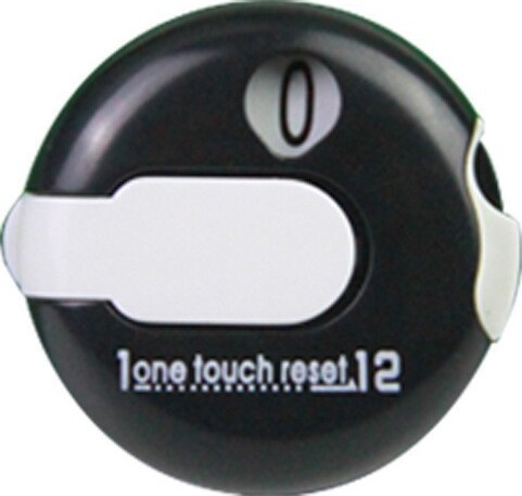 INF Farebný klip na počítadlo golfového skóre čierna