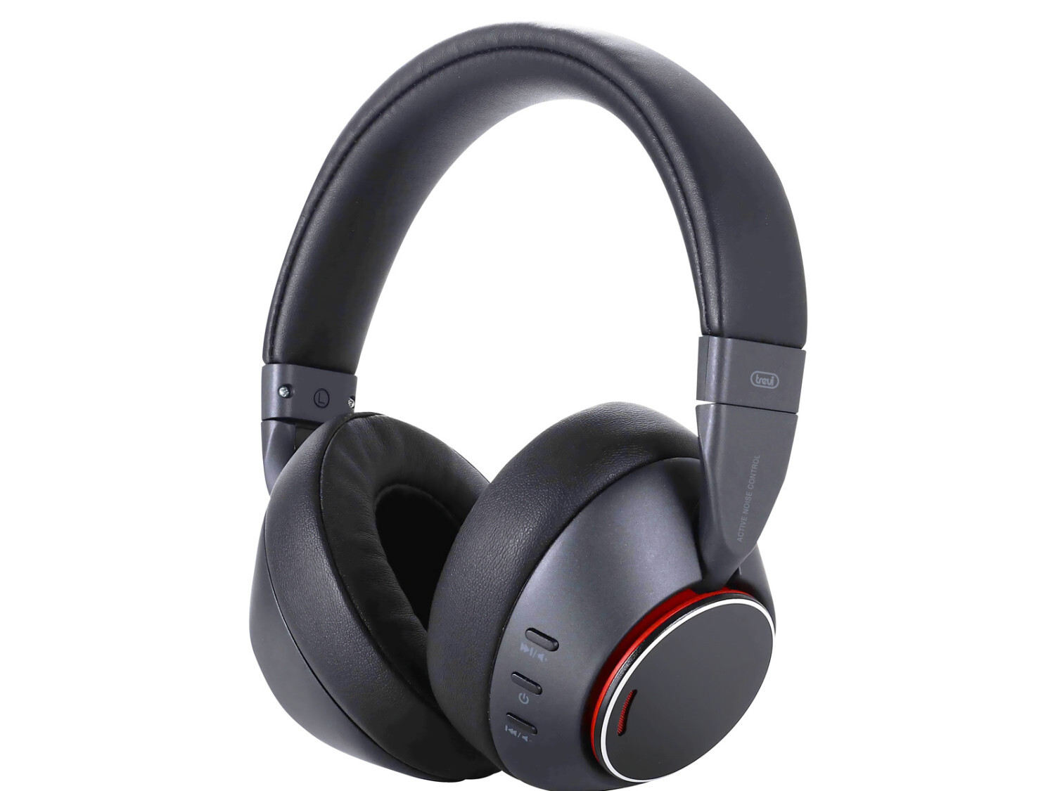 Trevi Cuffie DJ 12E90 ANC Wireless Bluetooth 5.3 con Riduzione Rumore Nero 0D12E9000