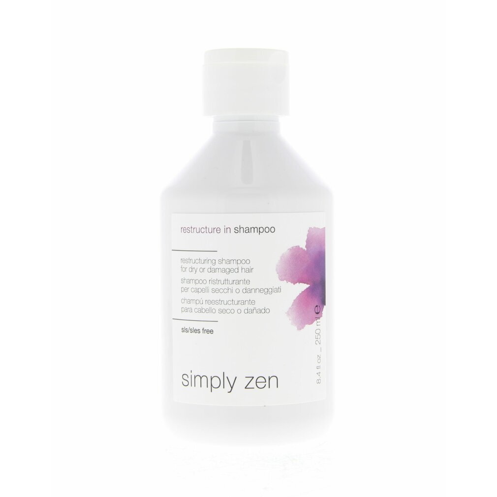 z.one concept Simply Zen Restructure In Shampoo Pflegeshampoo um die Haarfaser zu stärken 250 ml