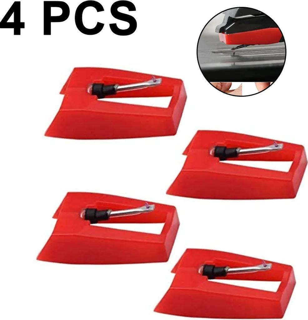 MEIYOU 4er-Pack Plattenspielernadel Plattenspielerstift Ersatz Plattenspieler Phonographen Player