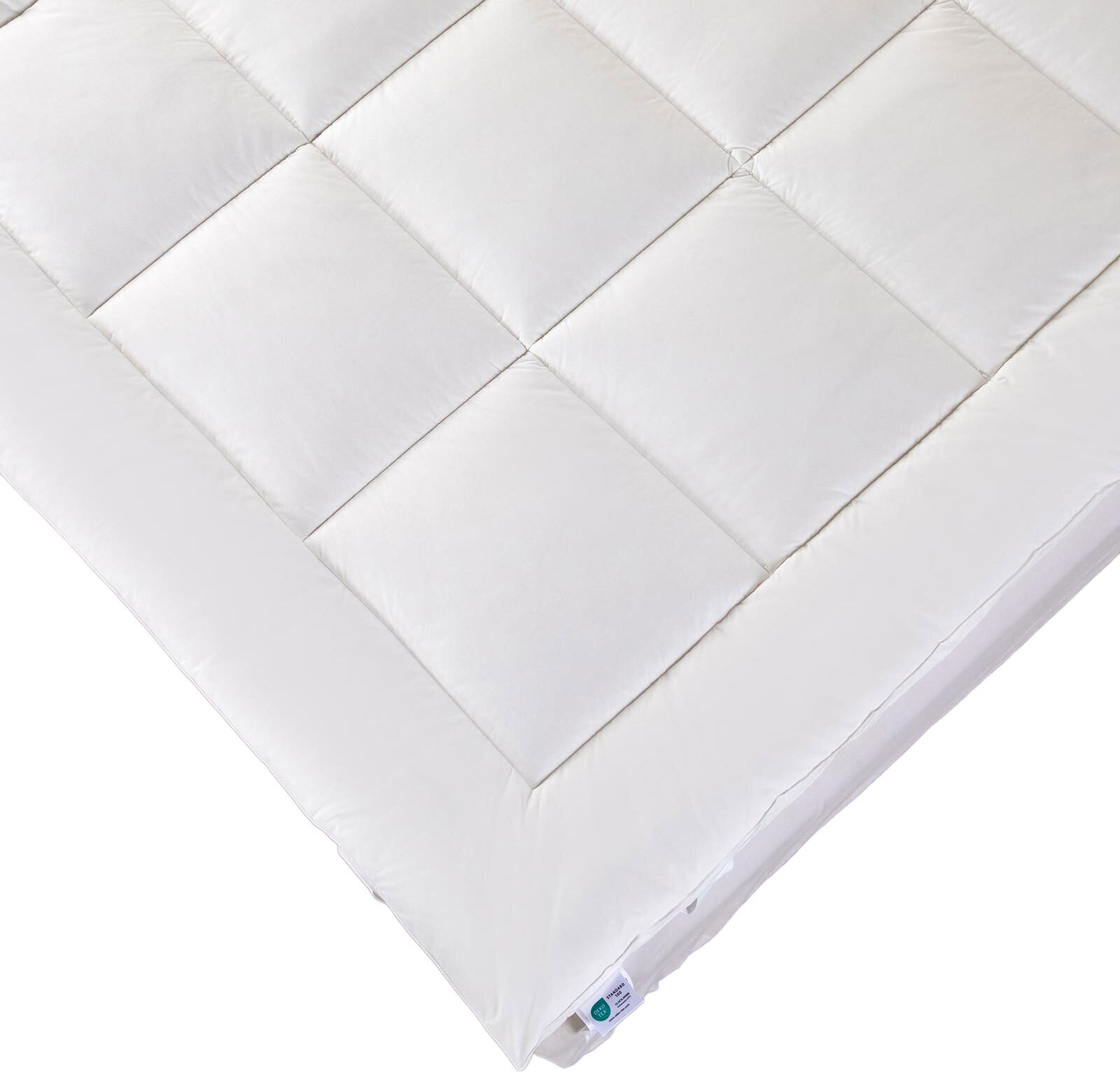 HOMESCAPES Matratzentopper 160 x 200 cm mit Schafwollfüllung MP1163C