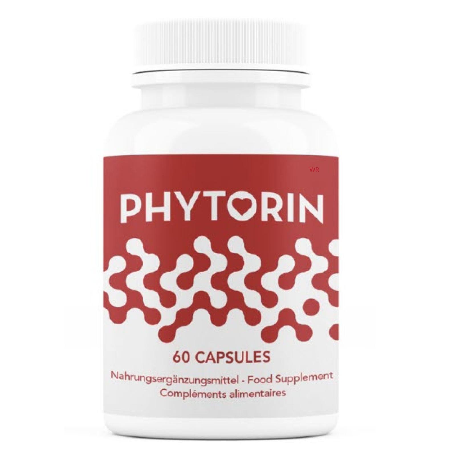 PURE PURE Phytorin – 60 Kapseln Cholesterinmanagement mit Phytosterole, Bergamotte BP-GP5-PHX-001