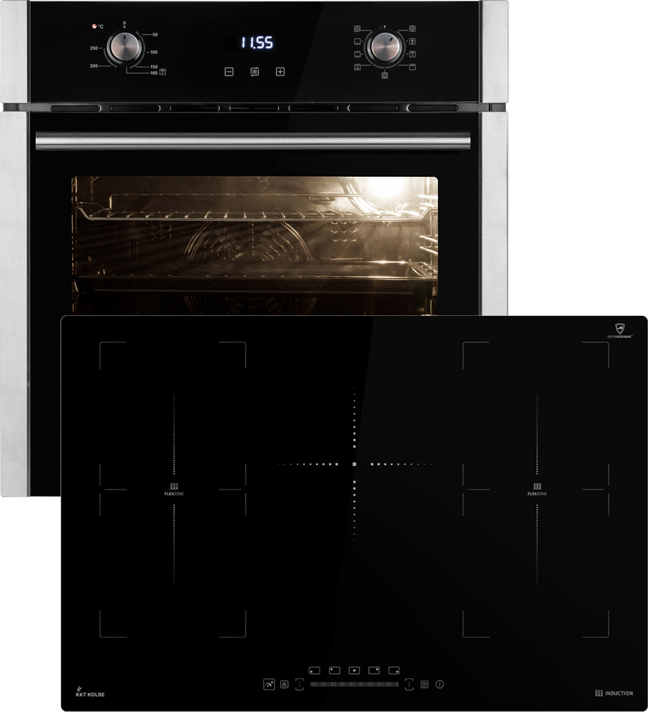 Backofen und Induktionskochfeld SET8010IH77FZ