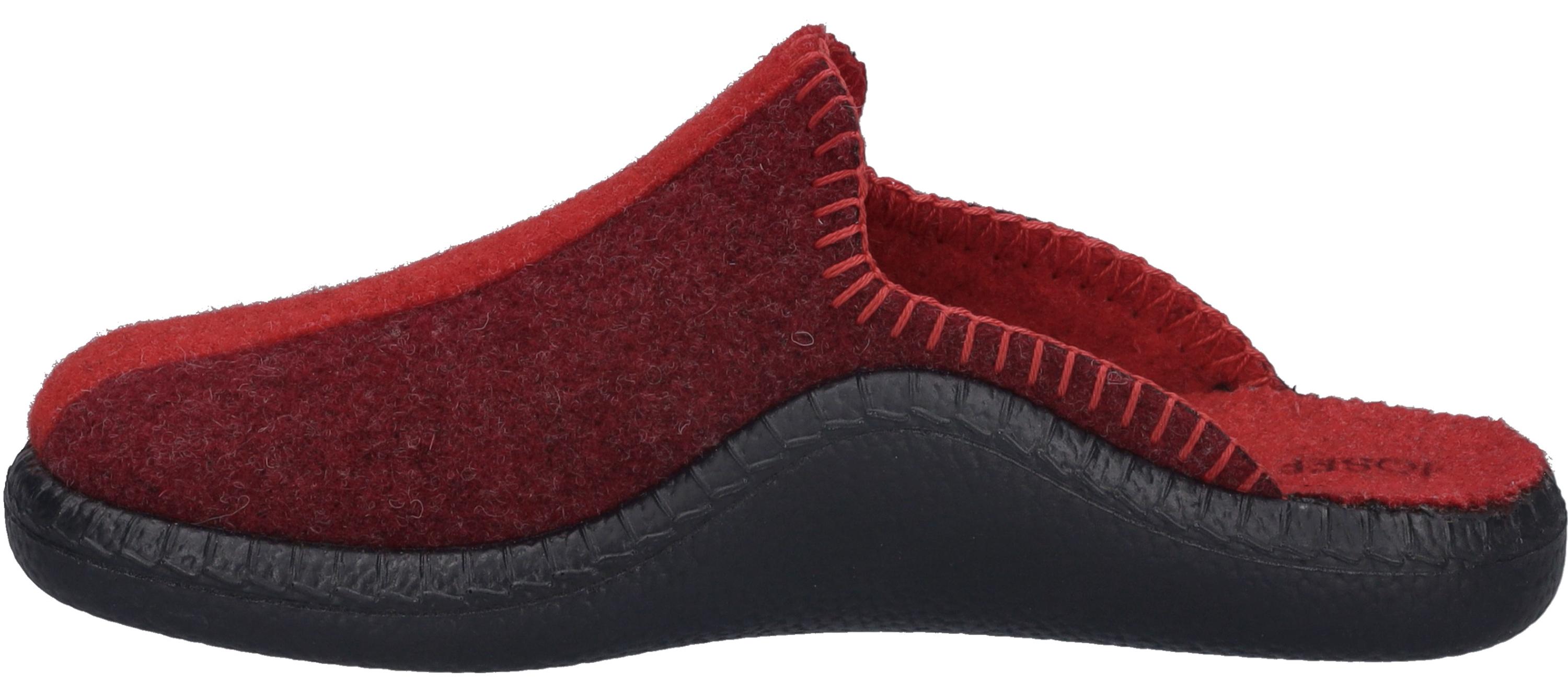 Josef Seibel Damen Hausschuh Filz Pantoffel nachhaltige Produktion 54702, Größe:42 EU, Farbe:Rot 54702_TE432_411_42