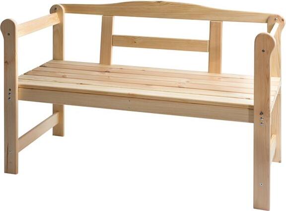 Gartenbank 2-Sitzer Friesenbank Gardissimo Kiefer massiv 471452