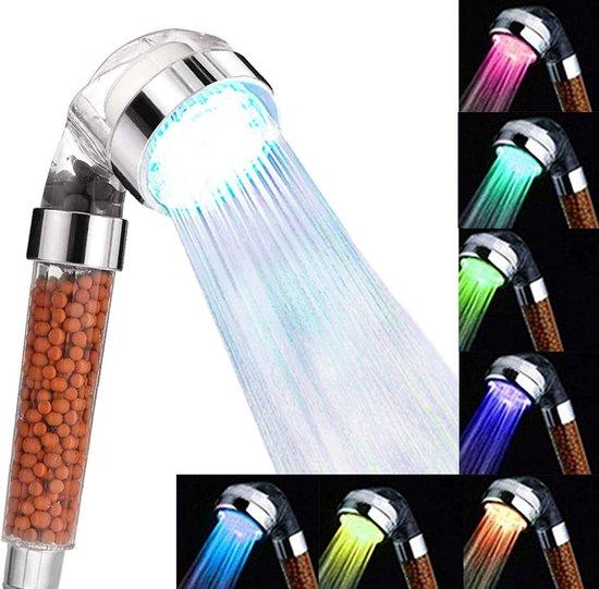 OEM LED-Duschkop mit Hochdruckverstärker, Wasser sparend, 7 Farbwechsler, Ion- und Steinfiltrierung 2026