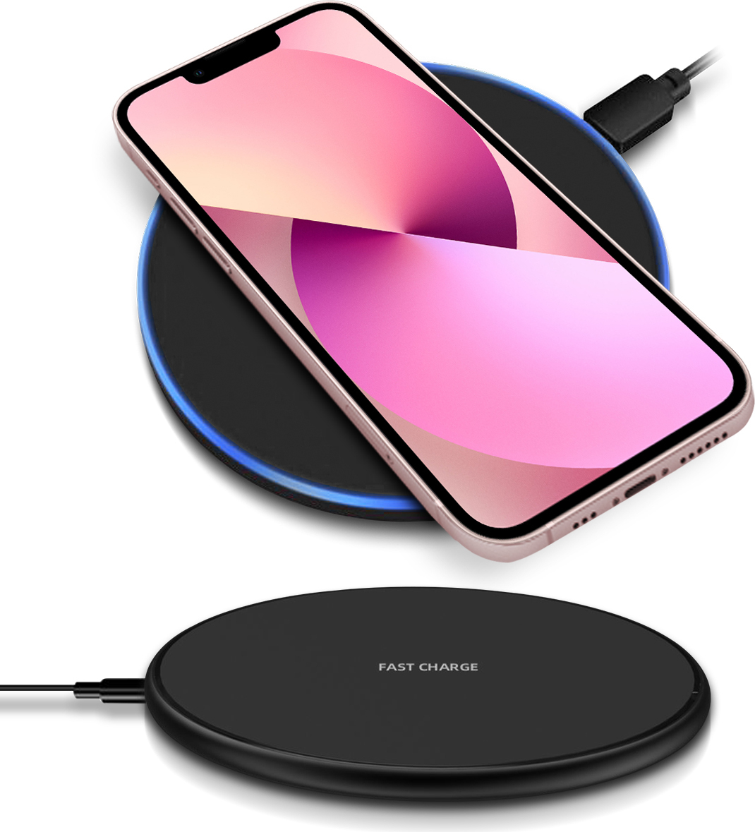 NAUC 15W Ladestation für Apple iPhone 17 16 16e 15 14 Pro Max Plus Air Qi Ladegerät