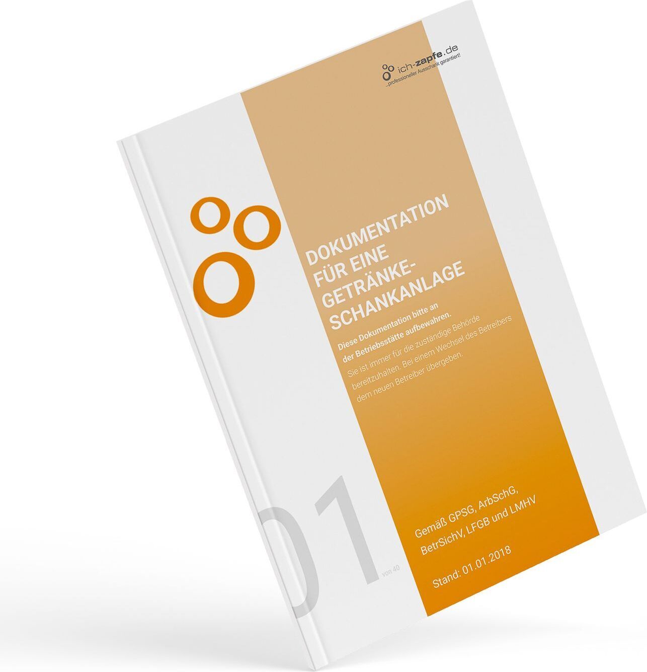 ich-zapfe Betriebsbuch für Schankanlagen - Dokumentation für Getränkeschankanlagen 443052