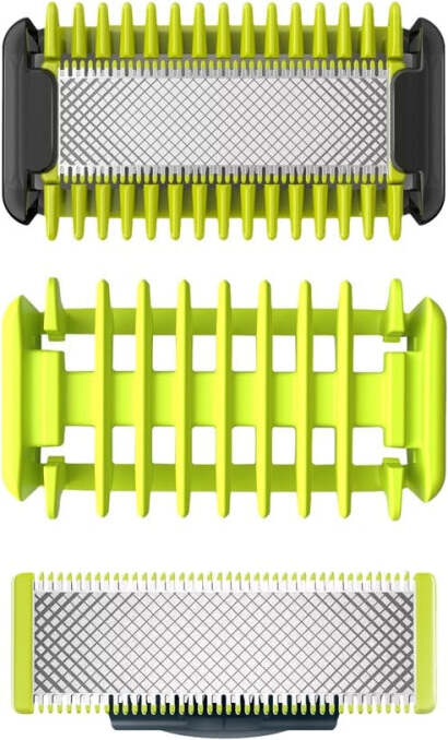PHILIPS OneBlade Ersatzpaket 1 Gesichtsklinge 1 Krperklinge Krperkamm 3 mm QP620/50