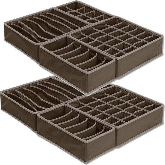 OEM Braunes 8-fach-Organisationssystem für Kleiderschrank, Unterwäsche, Socken, BHs 2026