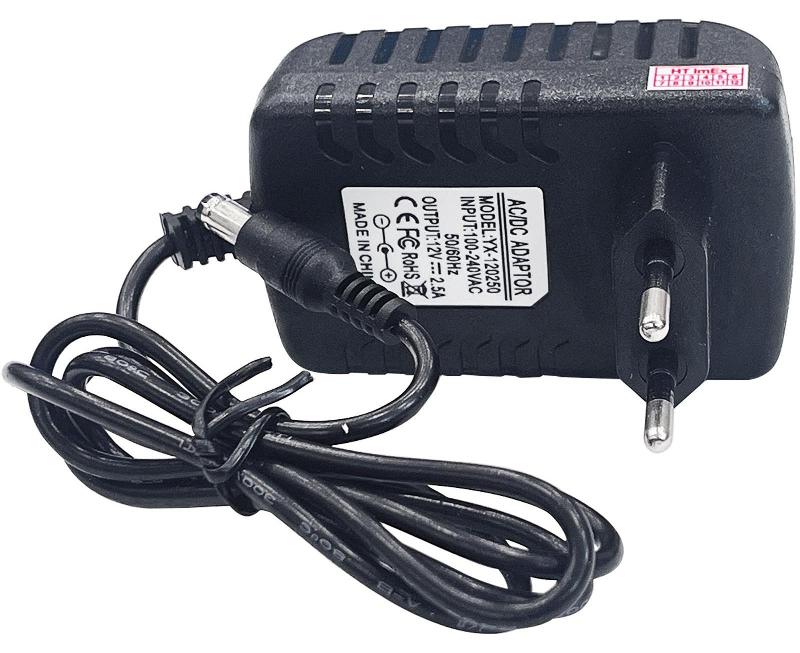 HT ImEx Netzteil 12V 2,5A 30W für ThinClient LED Stecker innen 2,1mm außen 5,5mm