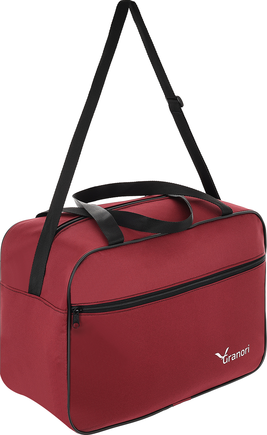 Granori Handgepäck Reisetasche 40x20x25 cm ideal geeignet als kleines Bord-/ Kabinen-/ Handgepäckstück für Flüge mit z.B. Ryanair in Bordeauxrot