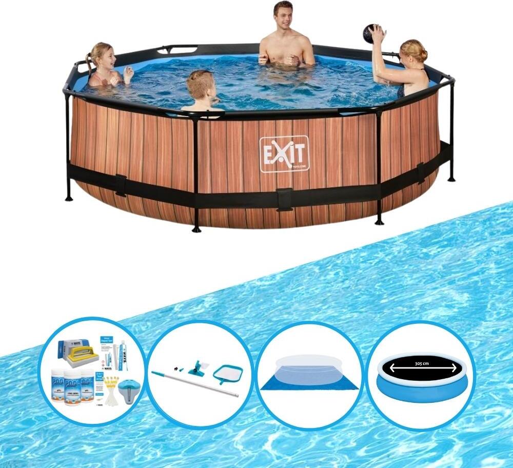 Bazén EXIT Timber Style - Rámový bazén ø300x76cm - Ponuka bazénov