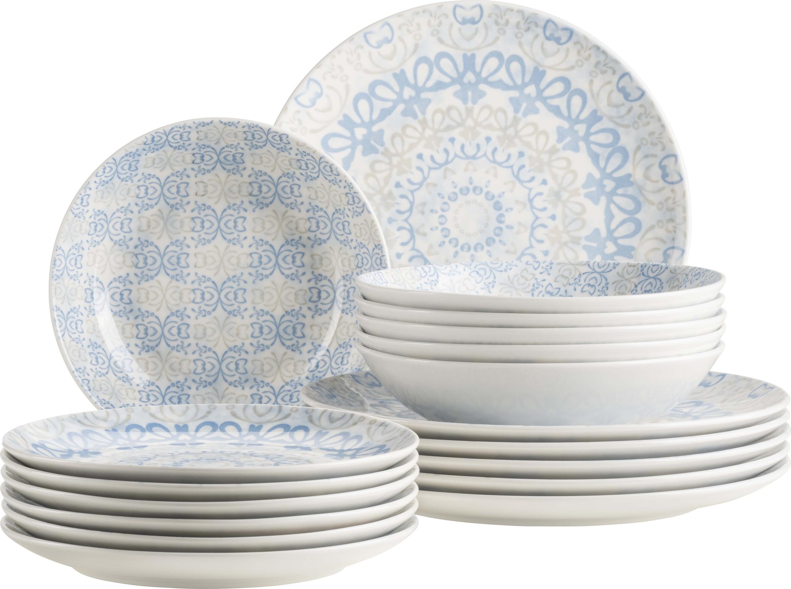 Teller Set, Porzellan Teller Set, Porzellan Ornea Mäser