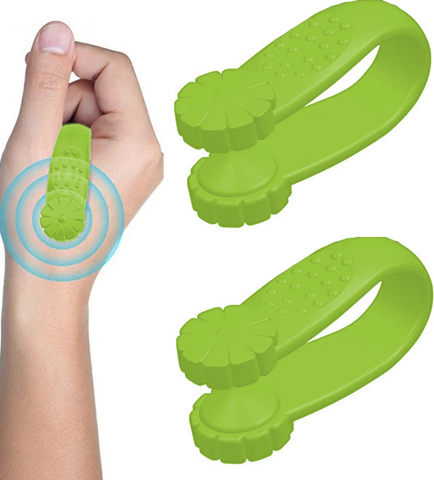 INF Akupressur Handdruckpunkt-Clip 2er Pack Grün 280550