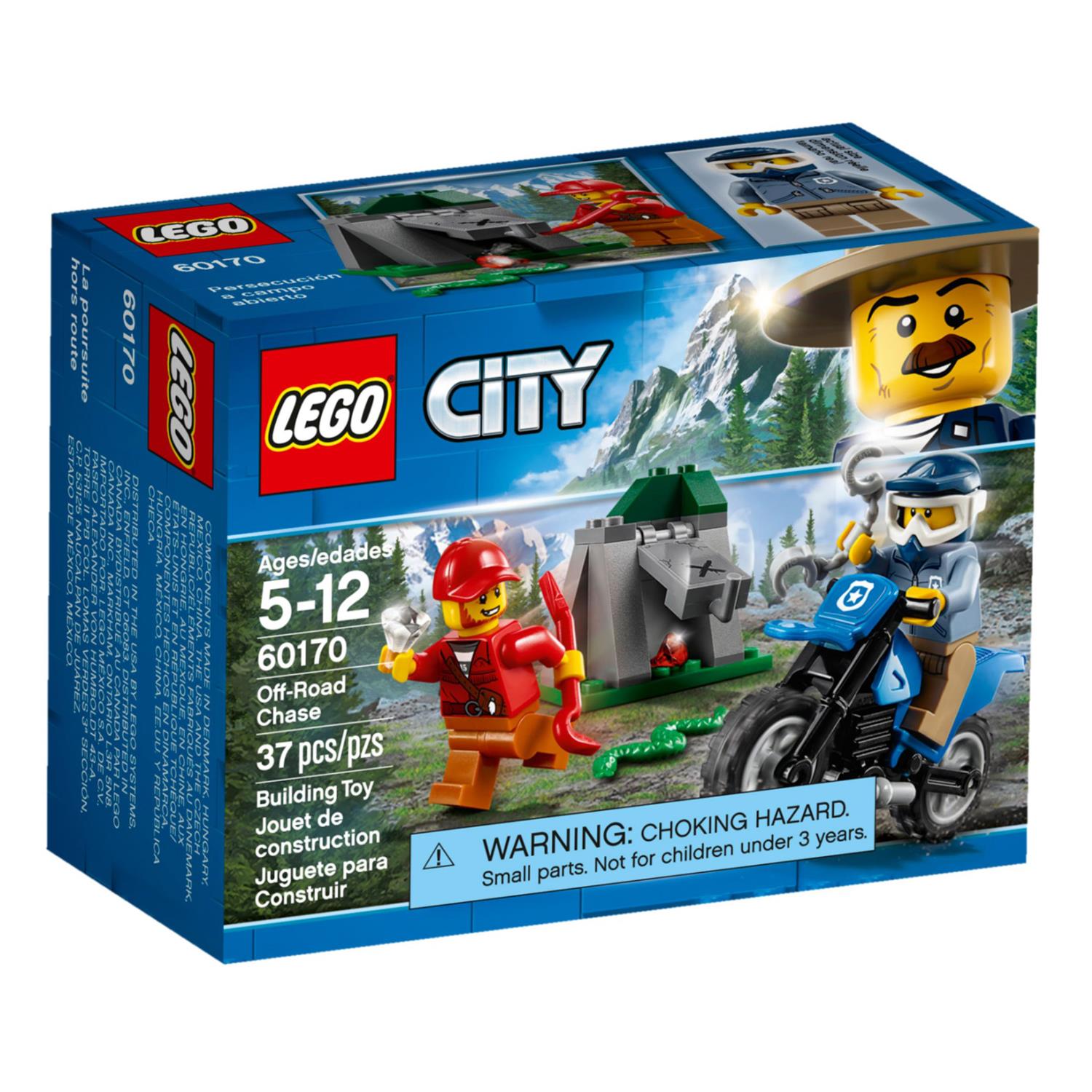 LEGO City Off-Road Chase, Stavebnica, 5 rok / roky, 37 kusov, 66 g