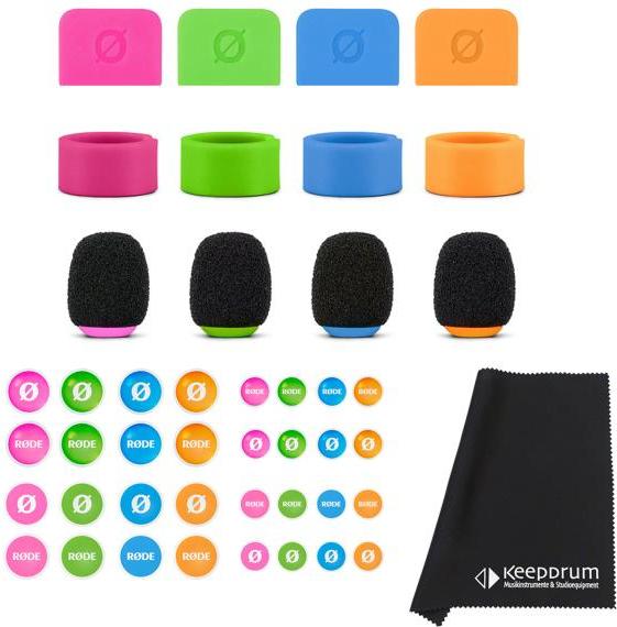 Rode Colors 2 Identifikations-Set mit Mikrofasertuch colors2-fp200