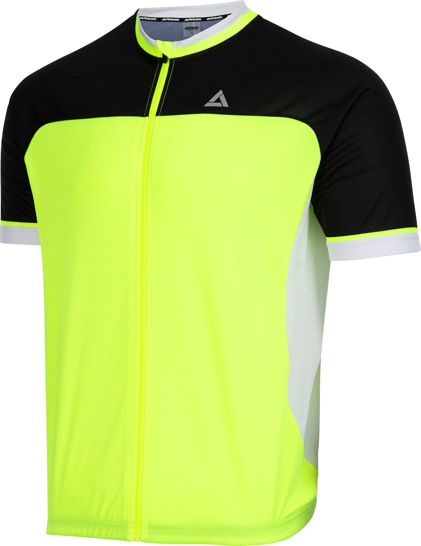 Airtracks Herren Fahrradtrikot Kurzarm Pro T II / Neon-Schwarz-S / atmungsaktives Radtrikot - Jersey mit Quick Dry & Anti-UV