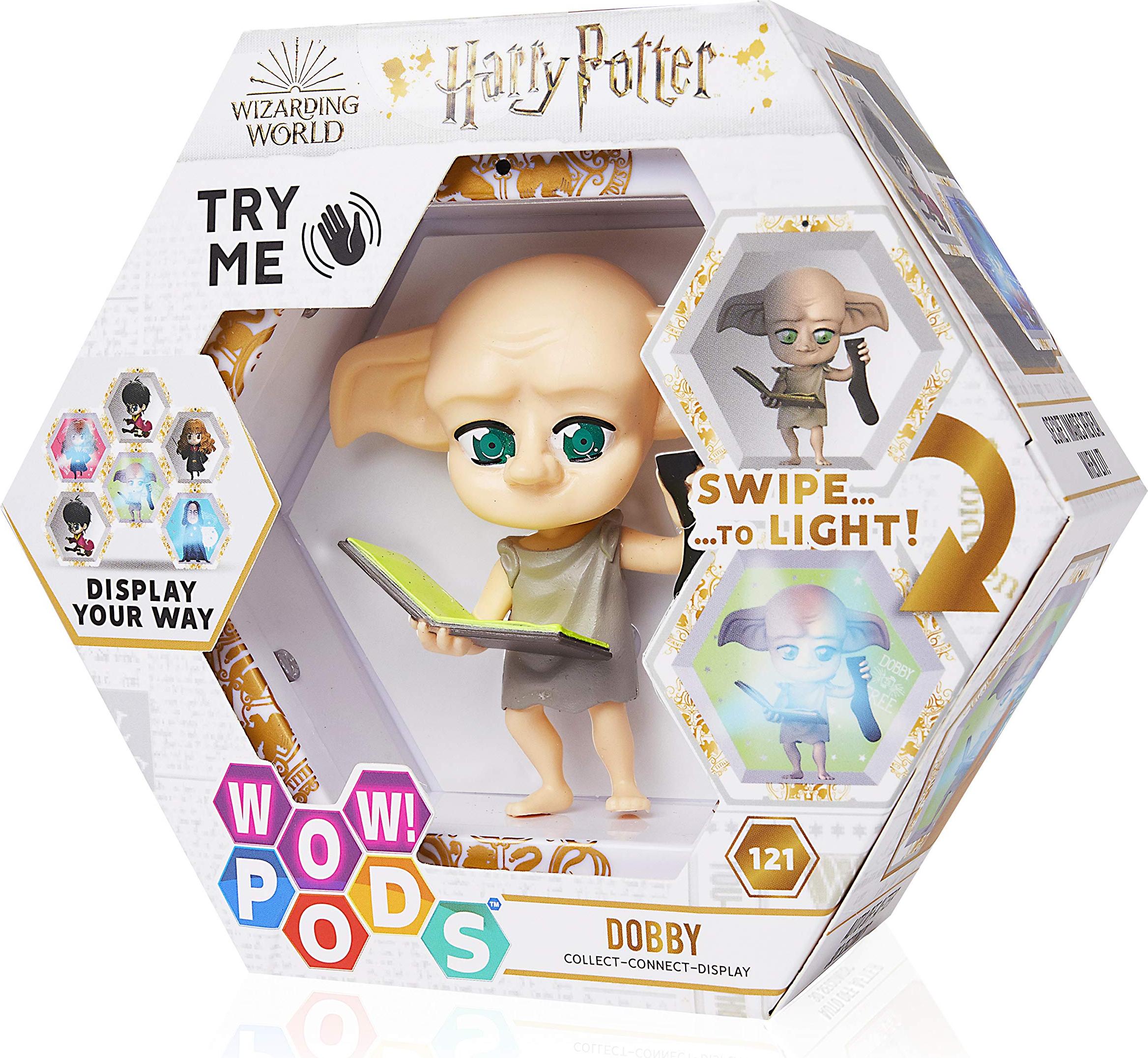 WOW! PODS - Harry Potter Wizarding World Harry Potter Figuren | Leuchtende Dobby Figur | Offizielle Harry Potter Fanartikel Wackelfigur Harry Potter Geschenke Harry Potter Spielzeug & Sammelfiguren
