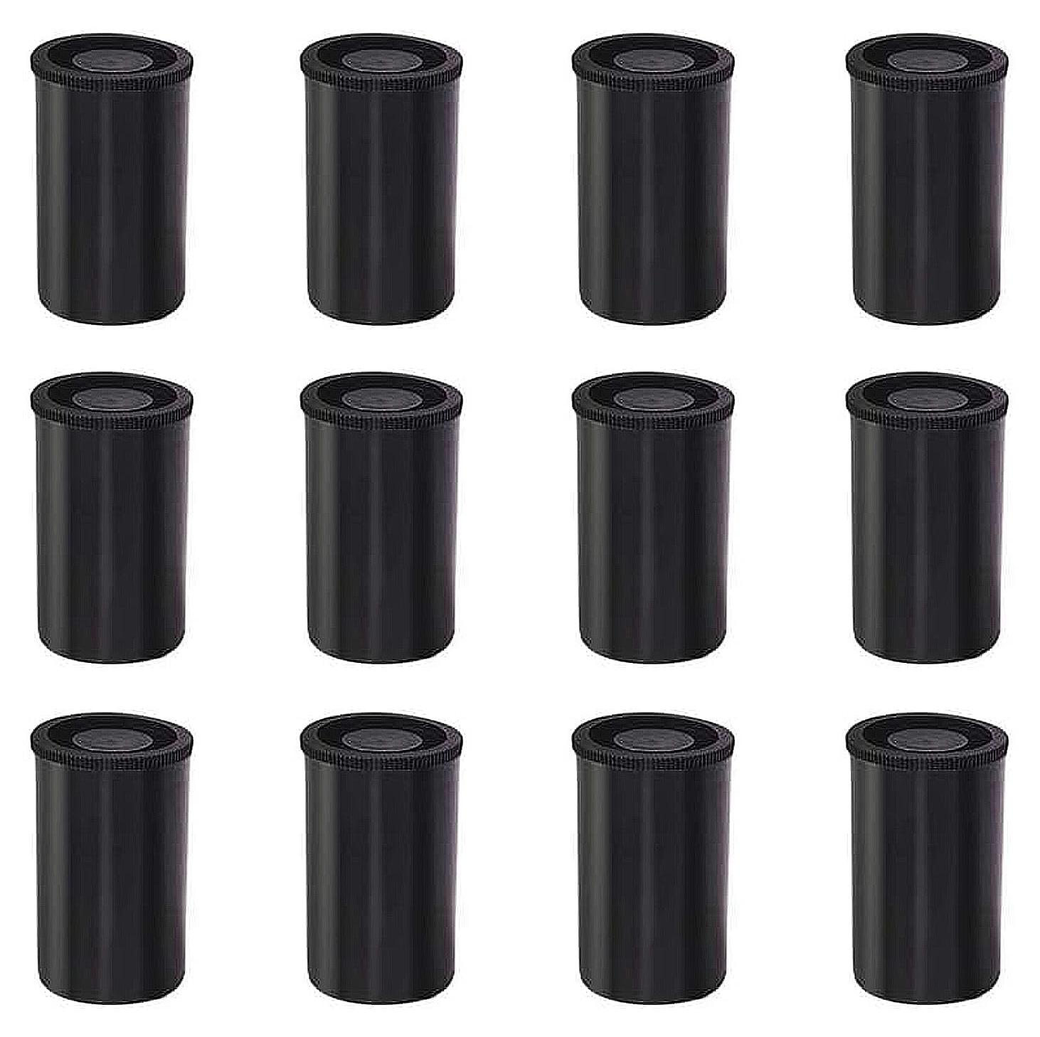 OEM 12 wasserdichte Filmdosen mit Deckel – schwarz