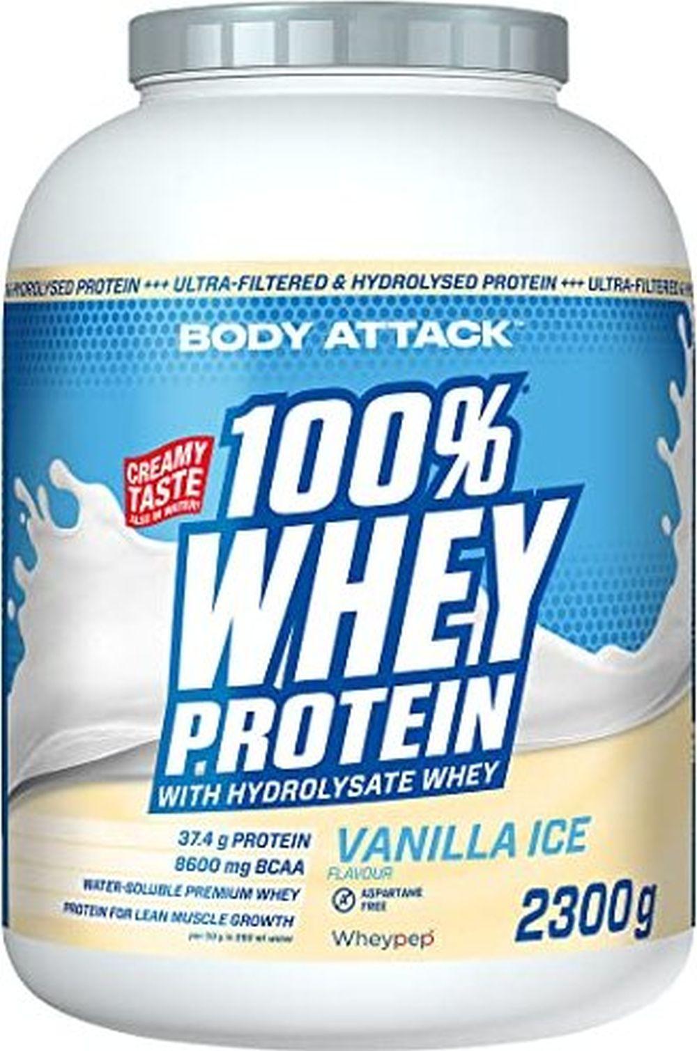 Body Attack Sports Nutrition Body Attack 100 % Whey Protein – 2,3 kg Vanilla Ice