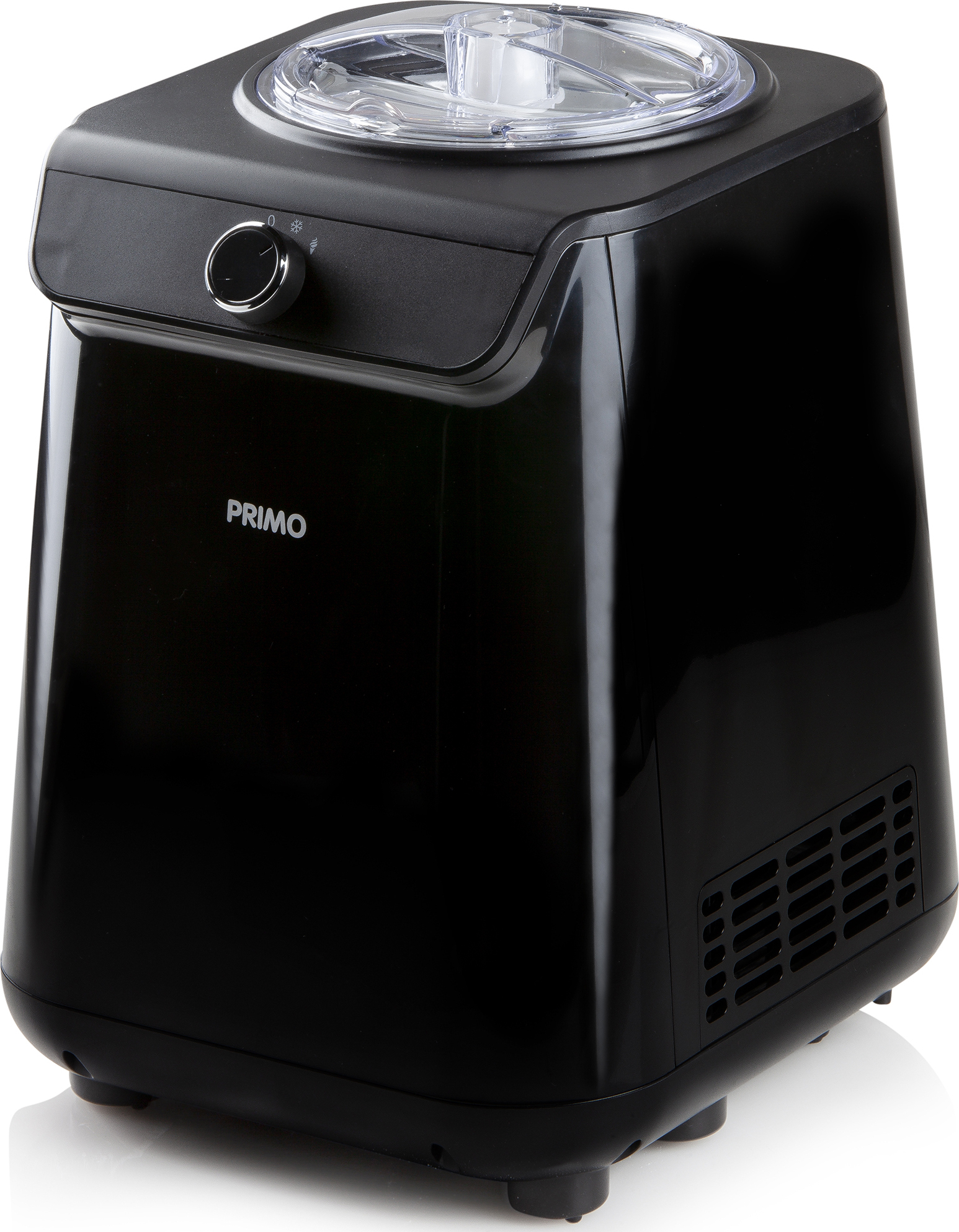 PRIMO PR404IM Eismaschine - Eismacher - Selbstgefrierend - Mit Kompressor - 1,2 L - Schwarz