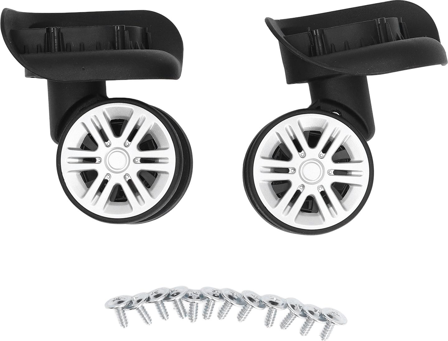 Gistuch 1 Paar Gepäck Hülle Räder Reisen Koffer Zauberer ABS Material Verschleiß Widerstand Stamm Universal Wheel Ersatz