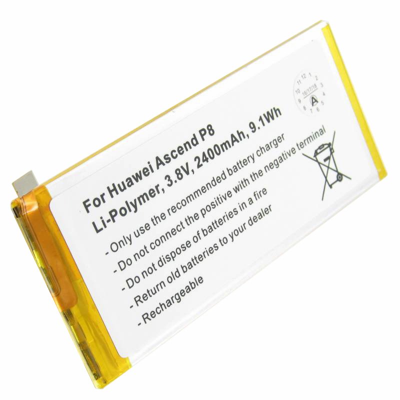 Batéria vhodná pre Huawei Ascend P8, HB3447A9EBA 3,8 V 2400 mAh