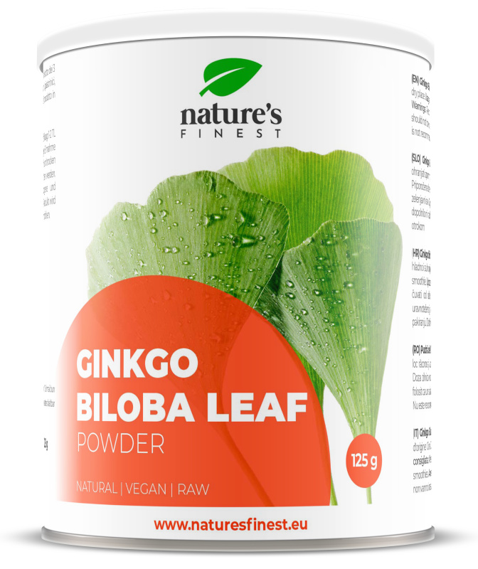 nutrisslim Natures Finest 100% Ginkgo Biloba Pulver Fr Konzentration & Gedchtnis 125 g 5136