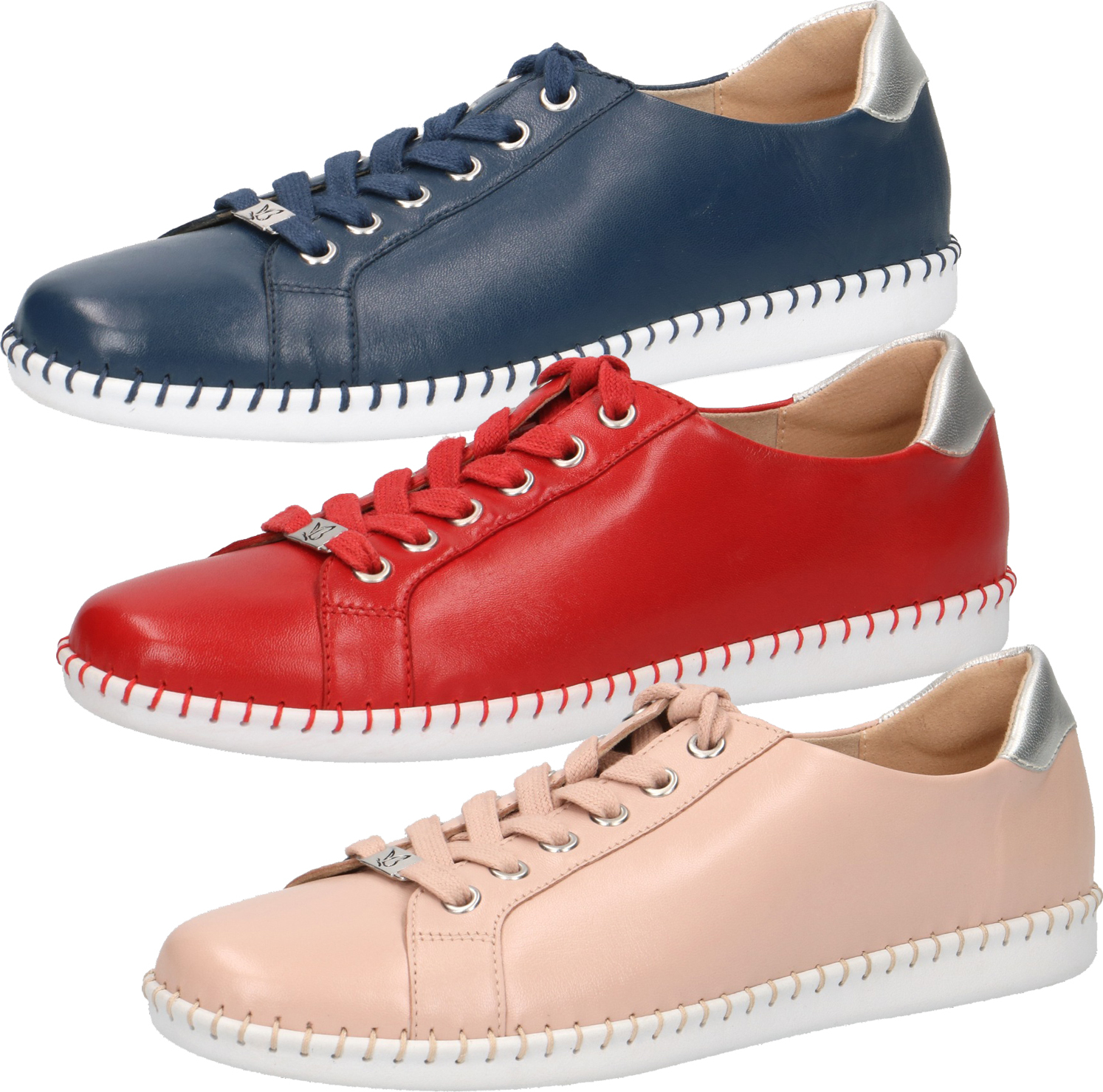 Caprice 9-23655-24 Damen Schnürschuhe Halbschuhe Leder, Größe:37 EU, Farbe:Blau 9_23655_24_814_37