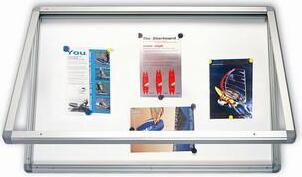 2x3 Außenvitrine 9xA4 75x101cm, mod.1, magnetisch